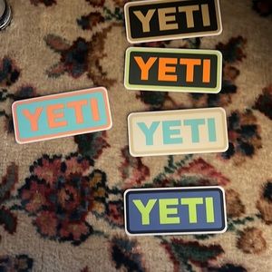Set of 8 Yeti Stickers